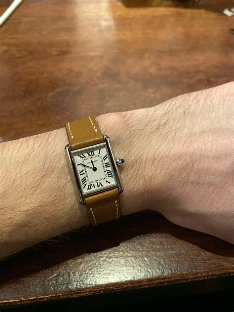 cartier tank must small men|pre owned cartier tank solo.